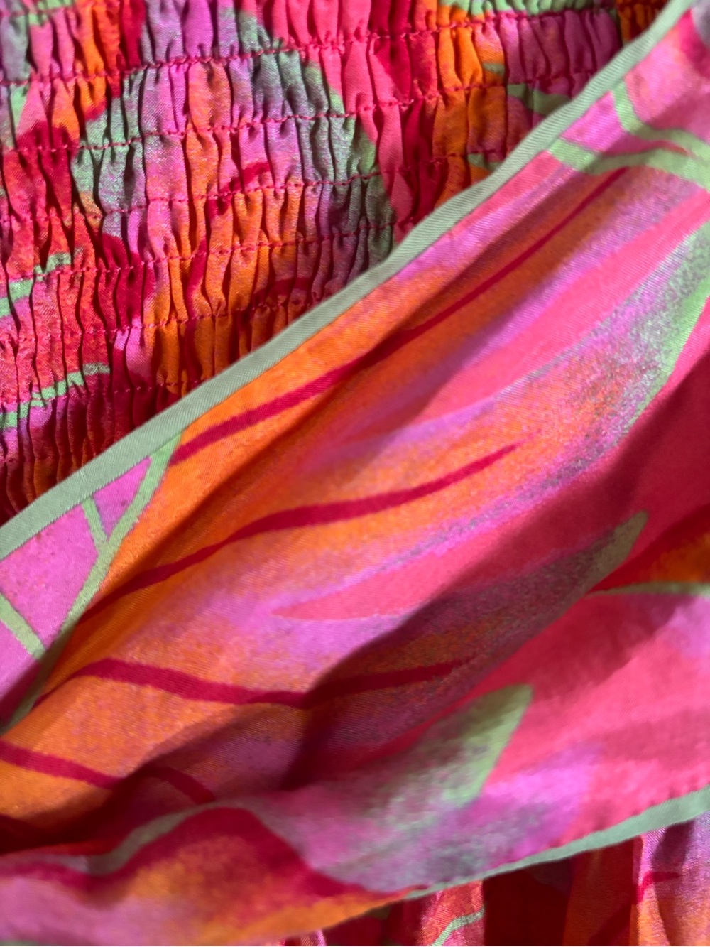 FARM Rio Pink Tropical Leaf Print Tie Waist Harem Pants XL NWT - Picture 3 of 8